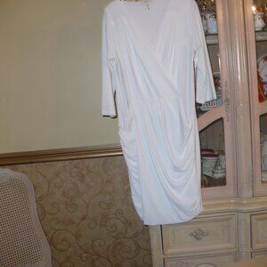 Colletta white wrap  dress